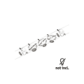 KIT WIRE CARDAN MAX5X10W GU5,3 BLANC MAT photo du produit