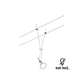 SPOT WIRE SYSTEM COMET MAX1X50W CHROME D photo du produit