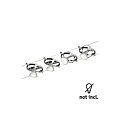WIRESYSTEM CARDAN MAX 4X10W GU5,3 CHROME photo du produit