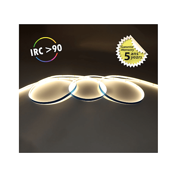 BANDEAU COB 3000K 5M 320LED/M ET 9W/M IP photo du produit visuel_1 2XL