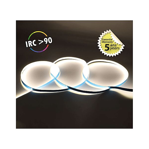 BANDEAU COB 6000K 5M 320LED/M ET 9W/M IP photo du produit visuel_1 2XL