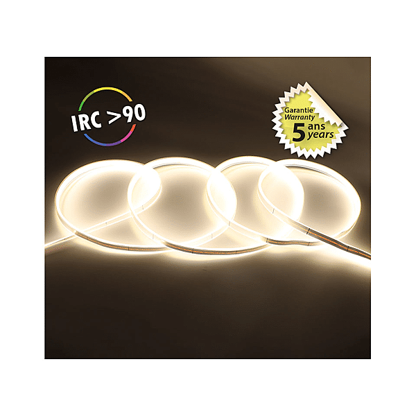 BANDEAU COB 6000K 5M 320LED/M ET 9W/M IP photo du produit visuel_1 2XL