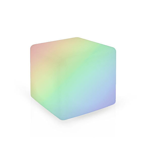CUBE RGB LUMINEUX IP44 + TELECOMMAN photo du produit visuel_1 2XL
