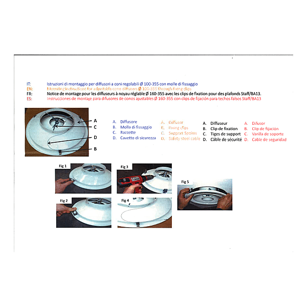 DIFFUSEUR A842 D500 RAL9010 photo du produit visuel_1 2XL