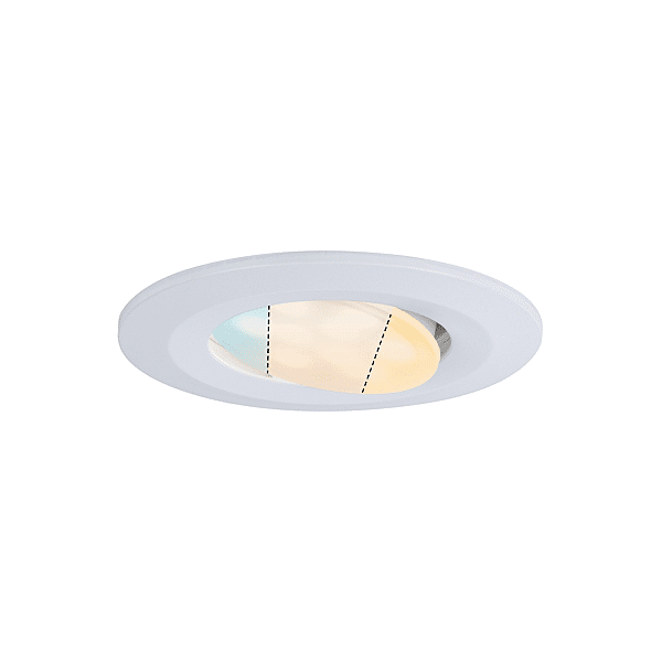 ENC HOMESPA KIT CALLA IP65 WHITESWITCH ROND NOIR LED 550LM 5,5W 230V BLANC DEP photo du produit visuel_1 2XL