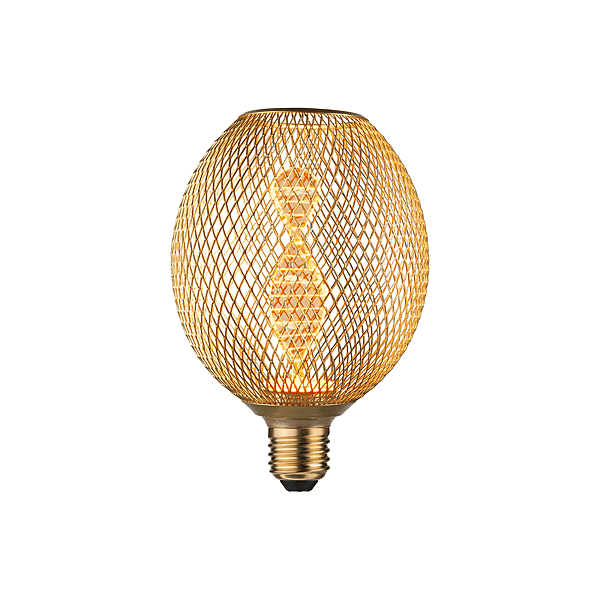GLOBE LED METALLIC GLOW LAITON HELIX E27 photo du produit visuel_1 2XL