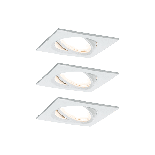 KIT ENC NOVA PLUS COIN GRA CARRE ORIENTLED 3X6W 470LM 2700K BLC DEPOLI/ALU photo du produit visuel_1 2XL