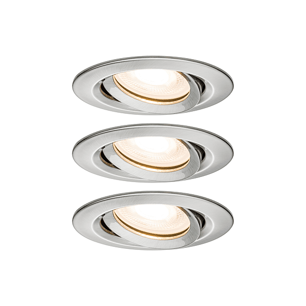 KIT ENC PREM NOM IP65 ORIENTABLE LED 3X7W 230 V GU10 51 MM ACIER BROSSE/ALU Z photo du produit visuel_1 2XL