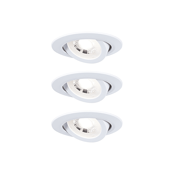 KIT ENCASTRES 3-STEPDIM ORIENTABLE LED 3X6W 3000K 230V BLANC DEPOLI/PL photo du produit visuel_1 2XL