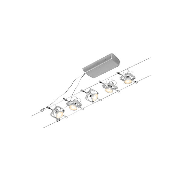 KIT WIRE MACII MAX5X10W GU5,3 CHROME MAT photo du produit visuel_1 2XL