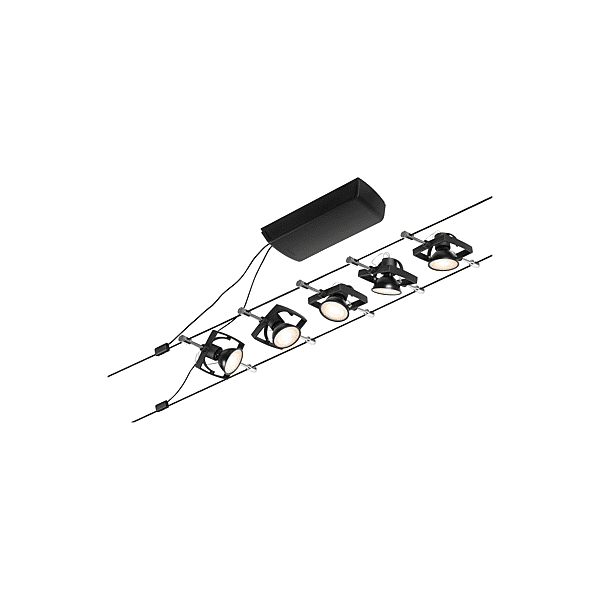 KIT WIRE MACII MAX5X10W GU5,3 NOIR MAT/C photo du produit visuel_1 2XL