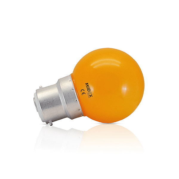 LED 1W BULB B22 ORANGE BOITE photo du produit visuel_1 2XL