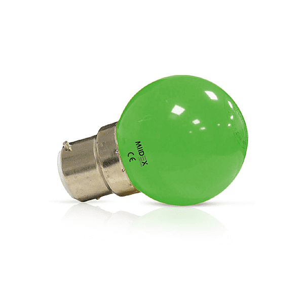 LED 1W BULB B22 VERTE BOITE photo du produit visuel_1 2XL