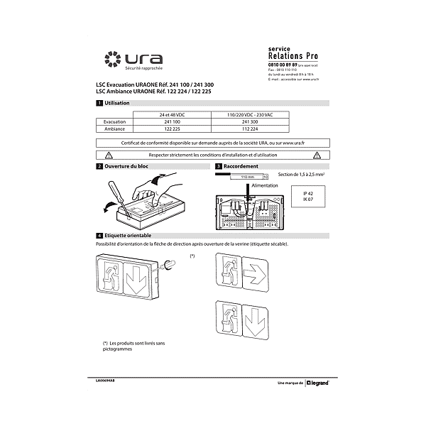 LSC URAONE AMBIANCE 110/230 photo du produit visuel_1 2XL