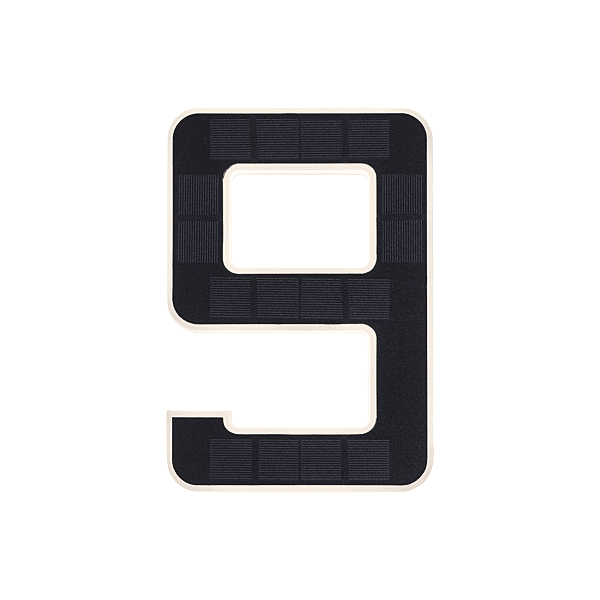 NUMERO DE MAISON EXTERIEUR SOLAIRE 9 BAT photo du produit visuel_1 2XL