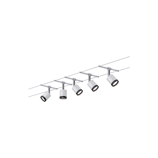 WIRE SYSTEM TUBELED 5X4W BLANC/NOIR/ CHR photo du produit visuel_1 2XL
