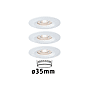 ENC NOVA MINI COIN ROND FIXE IP44 LED 3X4W 310LM BLANC DEPOLI/ALU photo du produit visuel_6 S