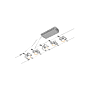 KIT WIRE MACII MAX5X10W GU5,3 CHROME MAT photo du produit visuel_1 S
