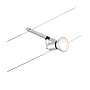 KIT WIRE SALT MAX5X10W GU5,3 CHROME MAT/ photo du produit visuel_3 S