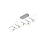 KIT WIRE SALT MAX5X10W GU5,3 CHROME MAT/ photo du produit visuel_5 S