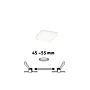 PANN ENC VELUNA VARIFIT IP44 4,5W 4000K photo du produit visuel_5 S