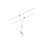 SPOT WIRE SYSTEM COMET MAX1X50W CHROME D photo du produit visuel_2 S