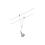 SPOT WIRE SYSTEM COMET MAX1X50W CHROME D photo du produit visuel_3 S